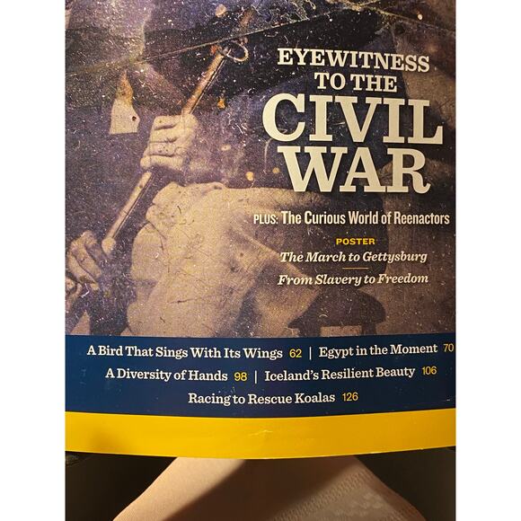 National Geographic Magazine May 2012 Eyewitness To The Civil War EUC - Picture 2 of 16